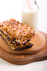 Puffed rice crispy bars