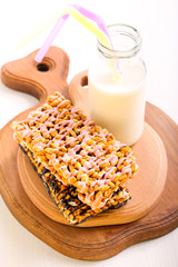Puffed rice crispy bars