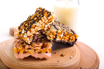 Puffed rice crispy bars