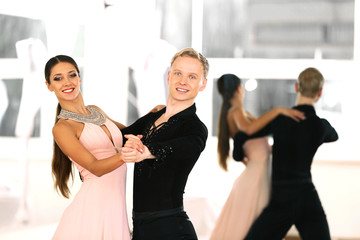 Ballroom dance in motion