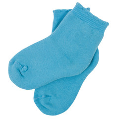 Pair of socks. Isolated on white background
