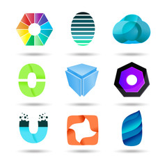 Logos set design template for your company.