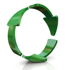 3d recycle icon