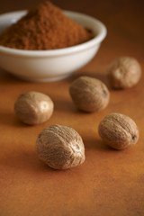 Whole and Ground Nutmegs