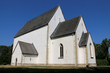 Fototapeta na wymiar LUTHERAN CHURCH IN MUHU ISLAND, ESTONIA