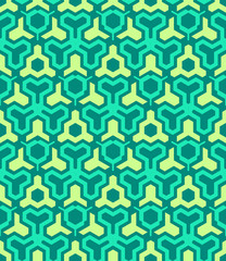 abstract geometric yellow green seamless pattern.