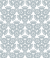abstract geometric monochrome seamless pattern.