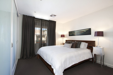 modern badroom in luxury apartment