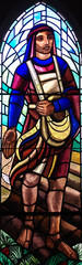 The Sower in stained glass