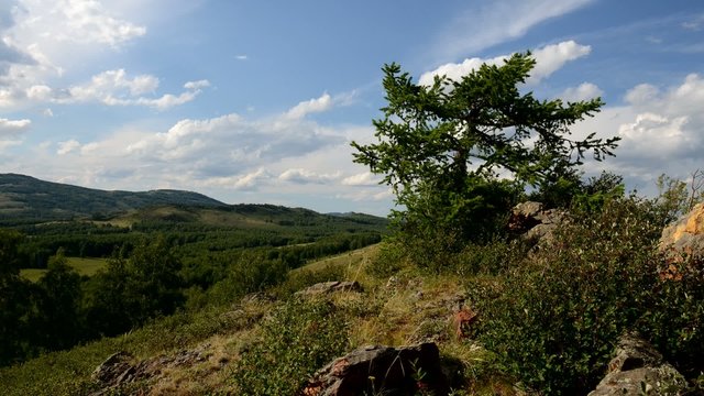 Республика Башкирия. Россия. Уральские горы. TimeLapse