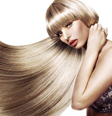 Beautiful woman with trendy hairstyle © konradbak