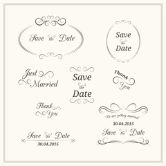 Wedding typography