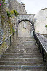 Fototapeta na wymiar ancient steps in the city of kilkenny