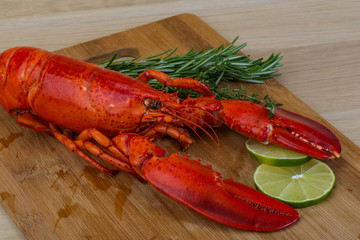 Boiled lobster