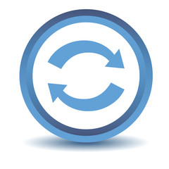 Blue synchronization icon