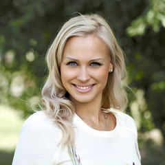 Fototapeta premium Beautiful young blonde woman