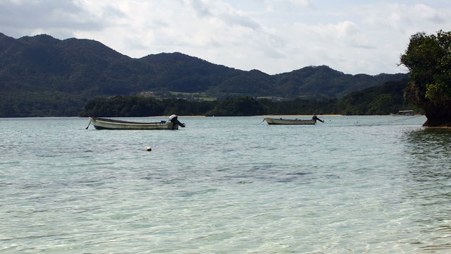 Beautiful Lagoon at Kabira Bay in Ishigaki Island