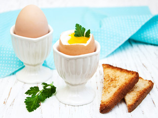 breakfast with eggs and toast