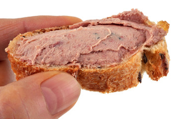 Tartine de pâté de foie