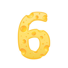 3d cheese number 6