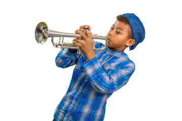 Boy trumpeter.