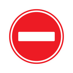 Stop Sign . No entry  Sign