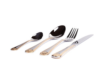 Fork, knife and spoon set