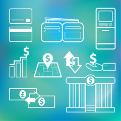 Vector icon financial