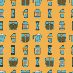 Colored background for sport nutrition