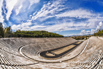 Panathenaic olympic stadium  in Athens, Greece - obrazy, fototapety, plakaty