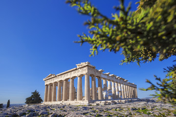 Acropolis with Parthenon temple in Athens, Greece © Tomas Marek