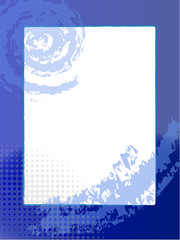 blauer  Rahmen Hintergrund