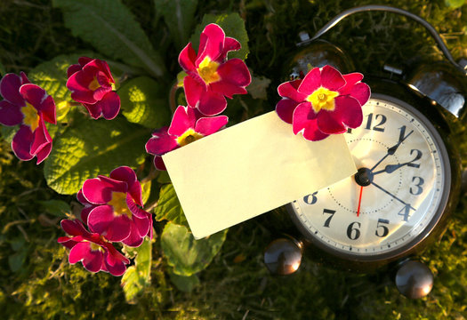 Wecker mit Papier