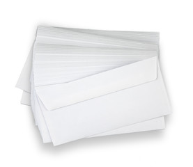Stack of  envelopes.