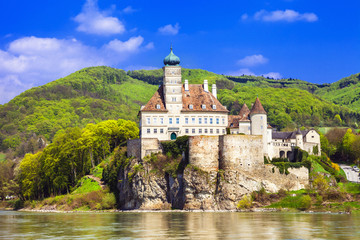 Fototapeta na wymiar Austria , old abbey castle on Danube