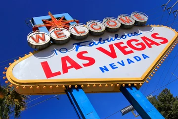 Foto op Plexiglas Welcome to Fabulous Las Vegas sign, Nevada © donyanedomam