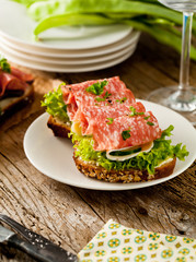 Salami sandwich 