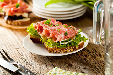 Salami sandwich 