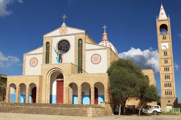 Kathedrale von Adigrat, Äthiopien, Afrika