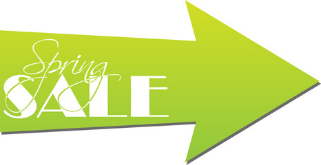 Spring sale arrow