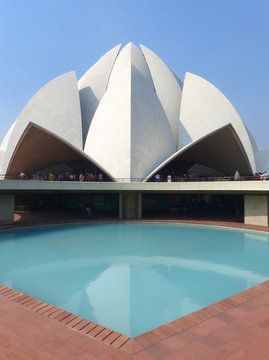 Lotus temple in New Delhi, India