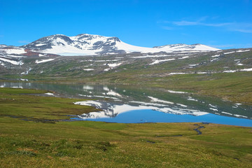 Summer fjell landscape in Northern Norway