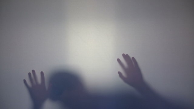 Killed man falling down, victim of murderer, dead person