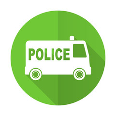 police green flat icon