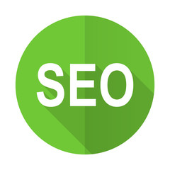 seo green flat icon