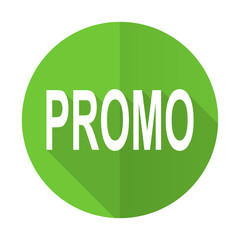 promo green flat icon