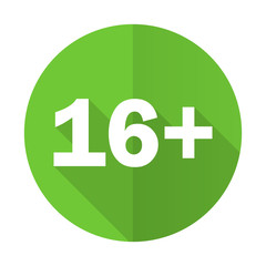 Obraz premium adults green flat icon