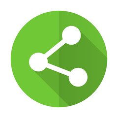 share green flat icon