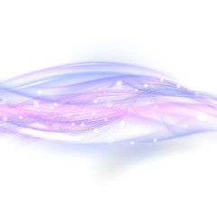 Abstract blue wave background, light vector design