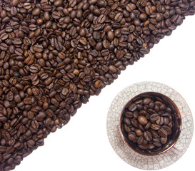 coffee cup coffee half background